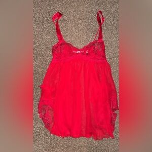 Victoria's Secret Red Lace Lingerie